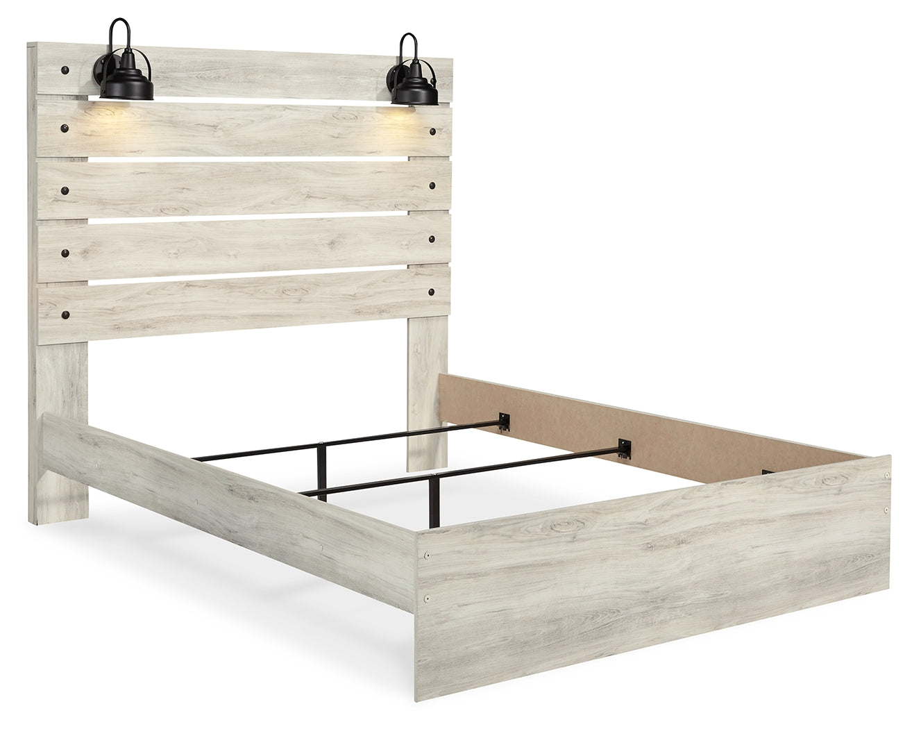 Cambeck Whitewash Queen Panel Bed, Dresser and Mirror