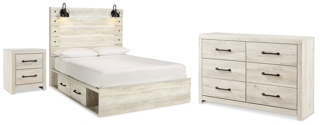 Cambeck Whitewash Queen Panel Bed