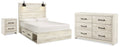 Cambeck Whitewash Queen Panel Bed