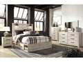Cambeck Whitewash Queen Panel Bedroom Set w/ 2 Storage Drawers