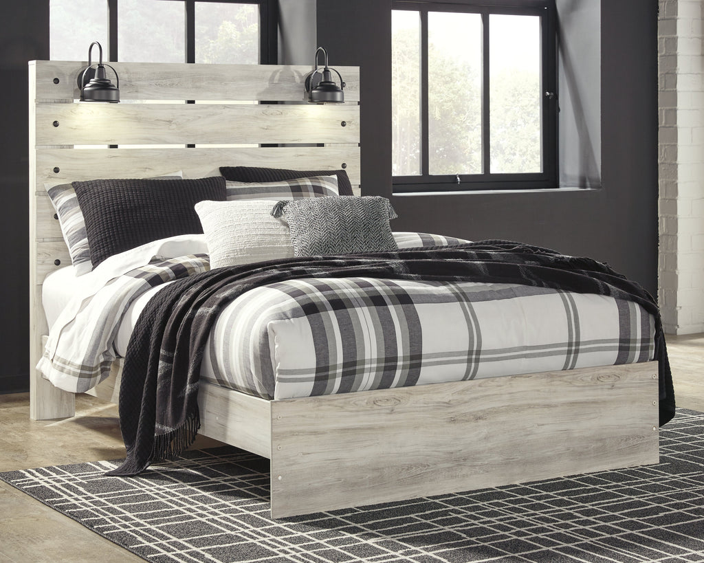 Cambeck Whitewash Queen Panel Bedroom Set