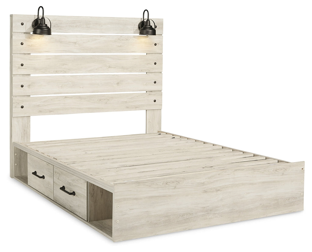 Cambeck Whitewash Queen Panel Bedroom Set