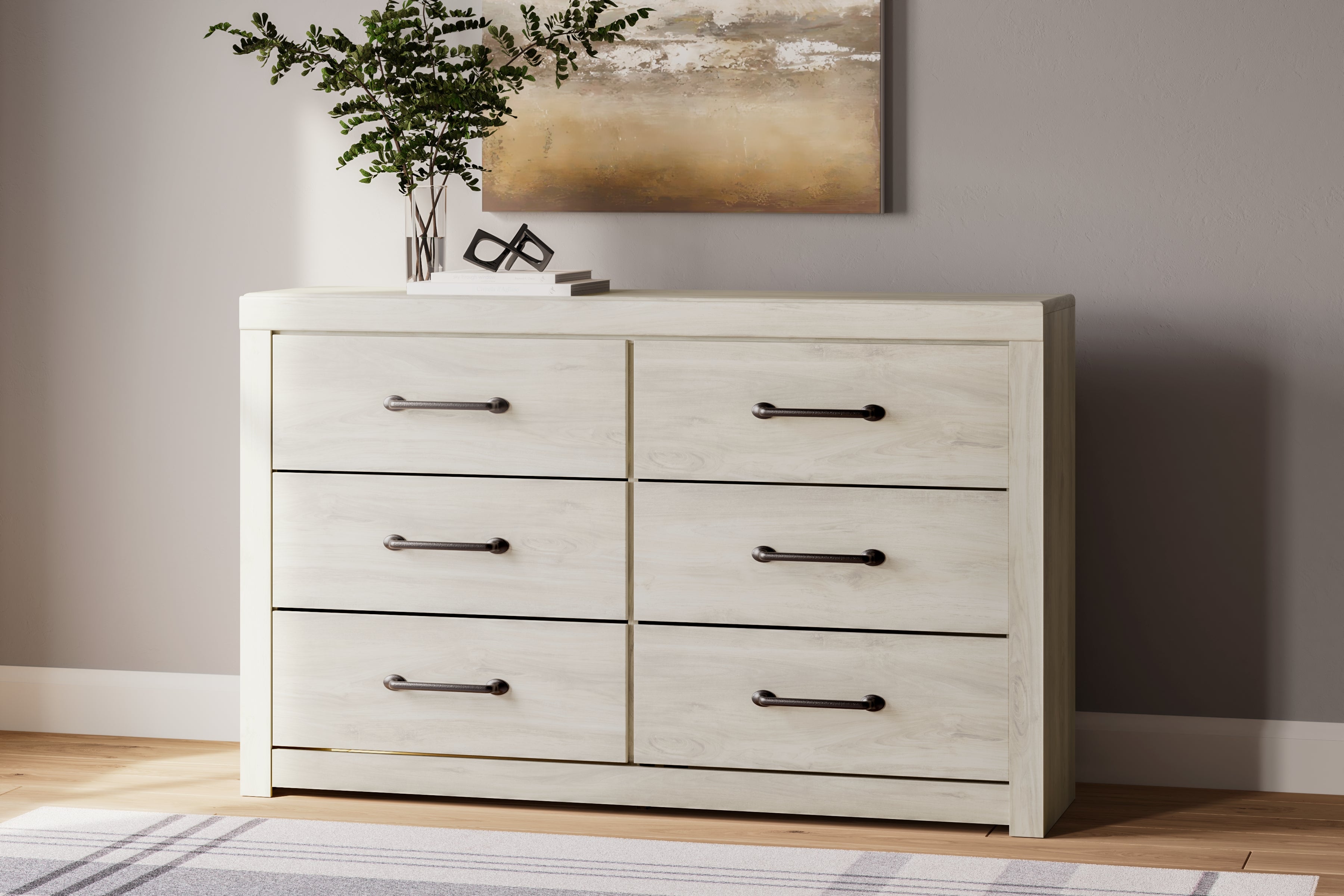 Cambeck Whitewash Queen Panel Bedroom Set