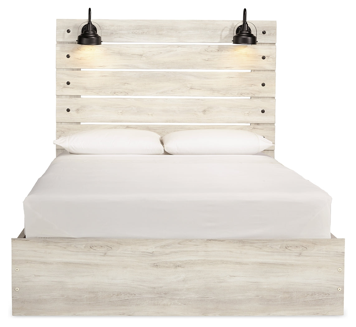 Cambeck Whitewash Queen Panel Bedroom Set