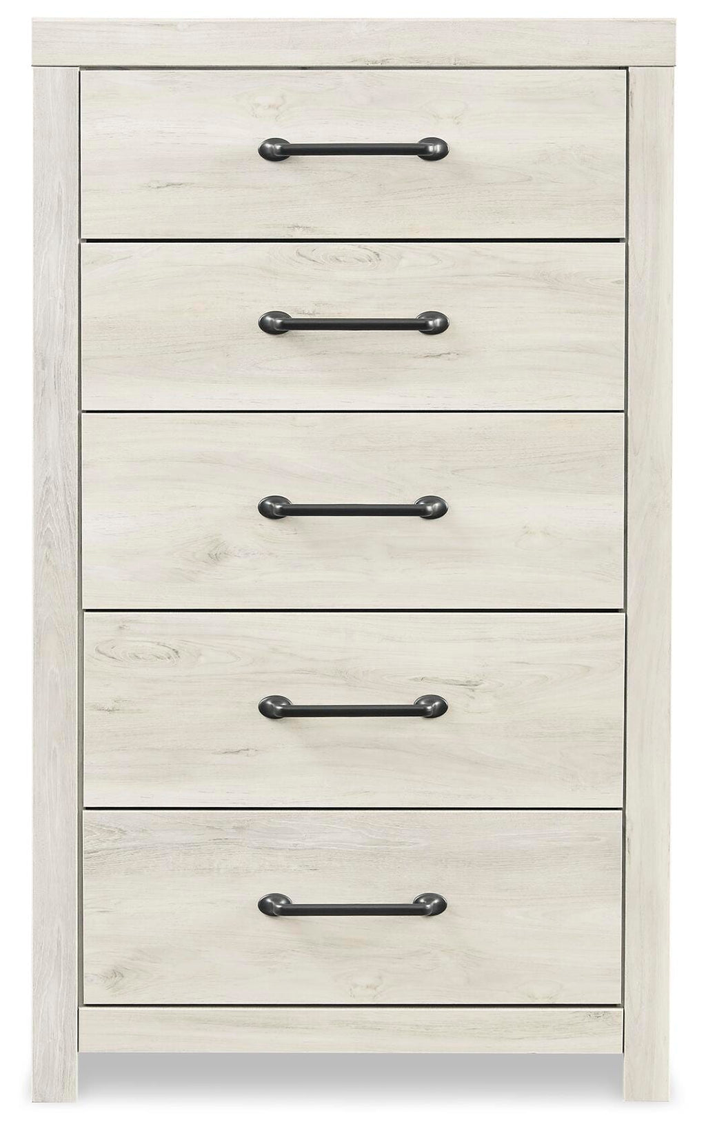 Cambeck Whitewash Queen Panel Storage Bed, Dresser, Mirror, Chest and 2 Nightstands