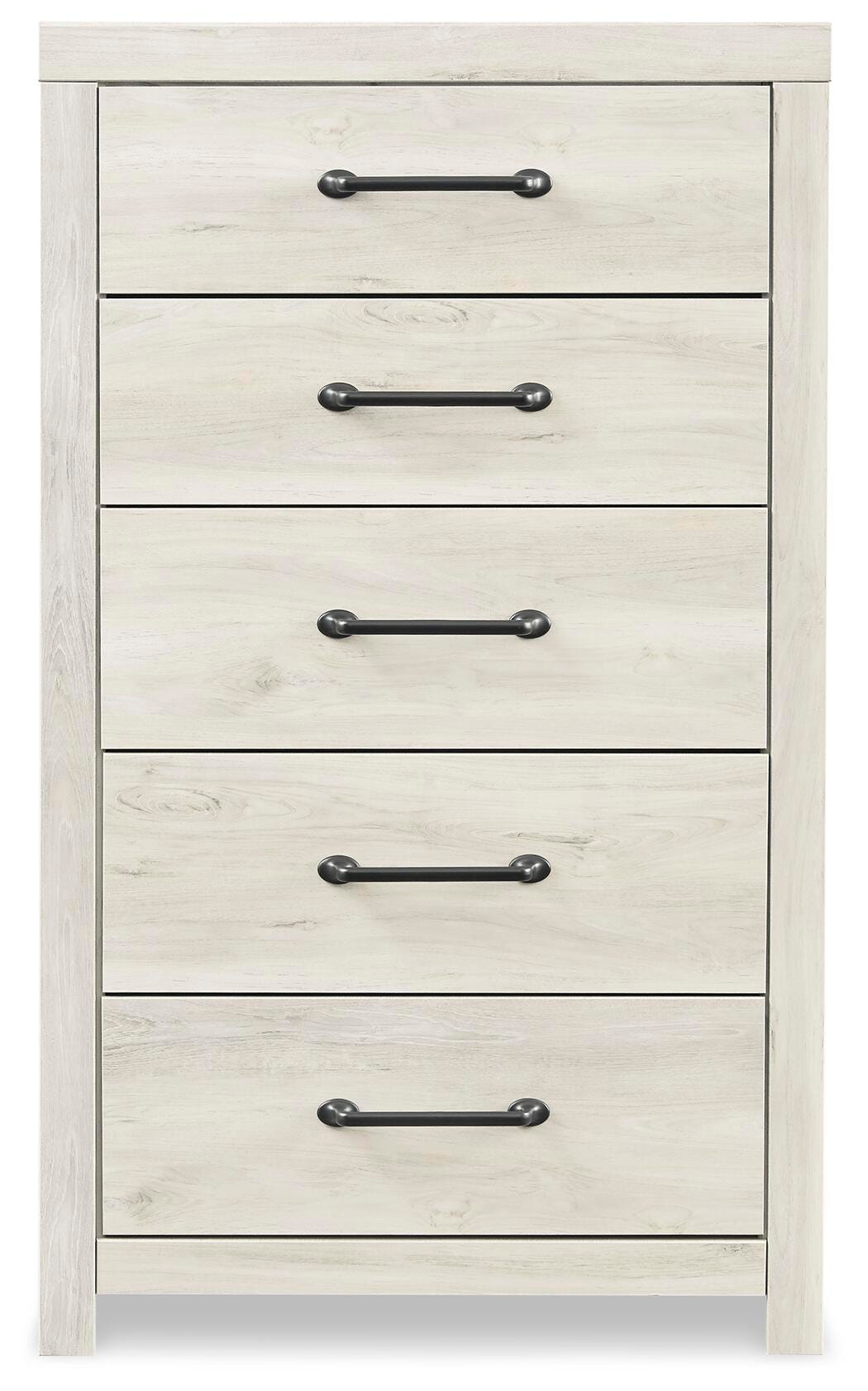 Cambeck Whitewash Queen Panel Storage Bed, Dresser, Mirror, Chest and 2 Nightstands