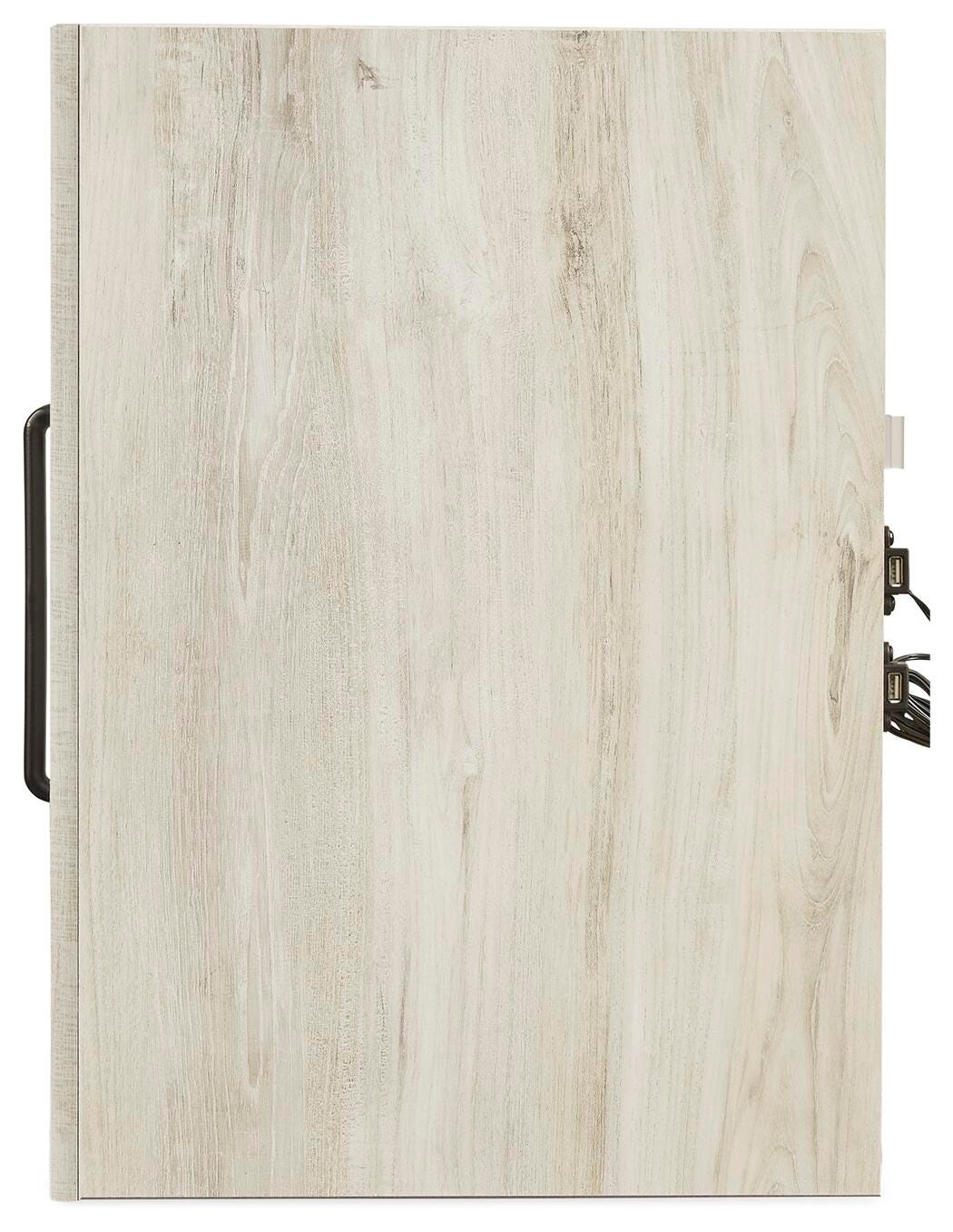 Cambeck Whitewash Queen Panel Storage Bed, Dresser, Mirror, Chest and 2 Nightstands