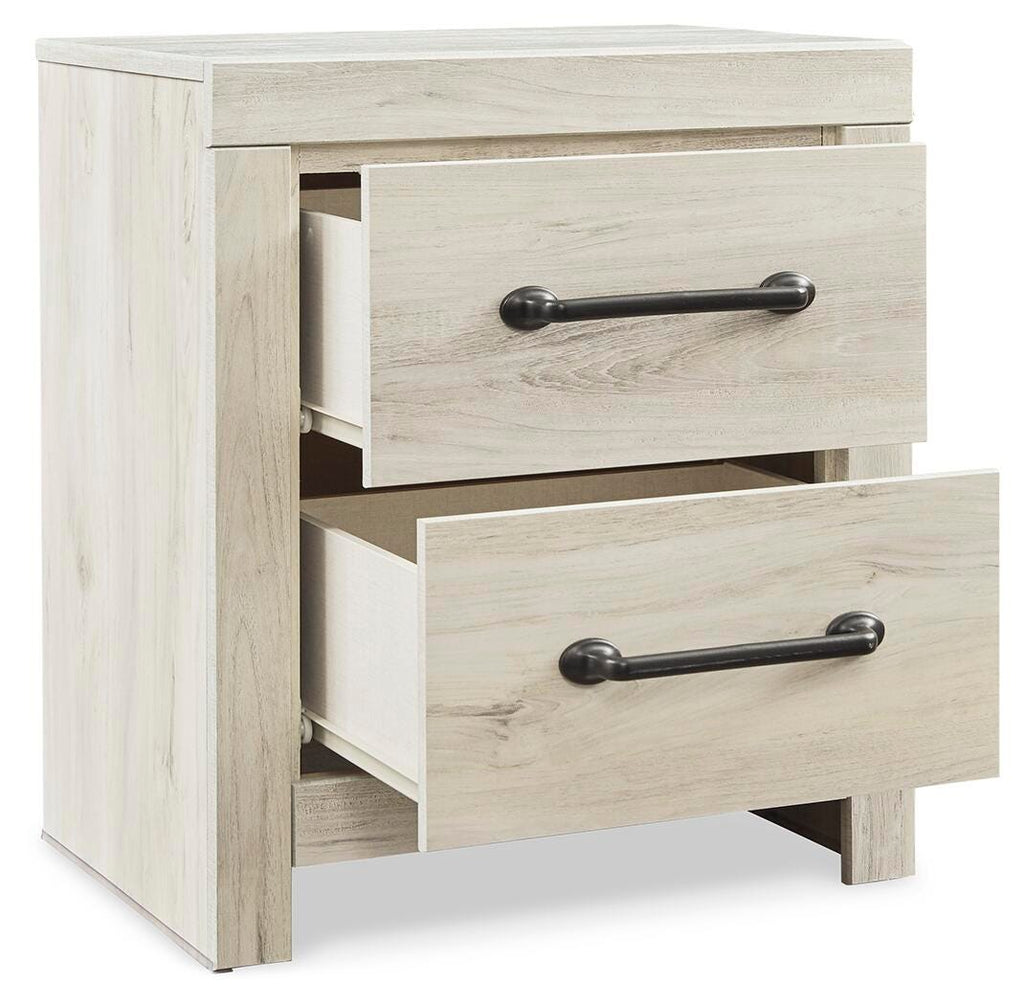 Cambeck Whitewash Queen Panel Storage Bed, Dresser, Mirror, Chest and 2 Nightstands