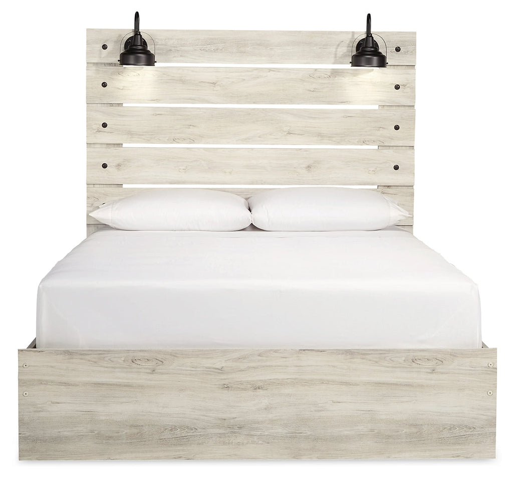Cambeck Whitewash Queen Panel Storage Bedroom Set