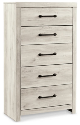 Cambeck Whitewash Queen Panel Storage Bedroom Set