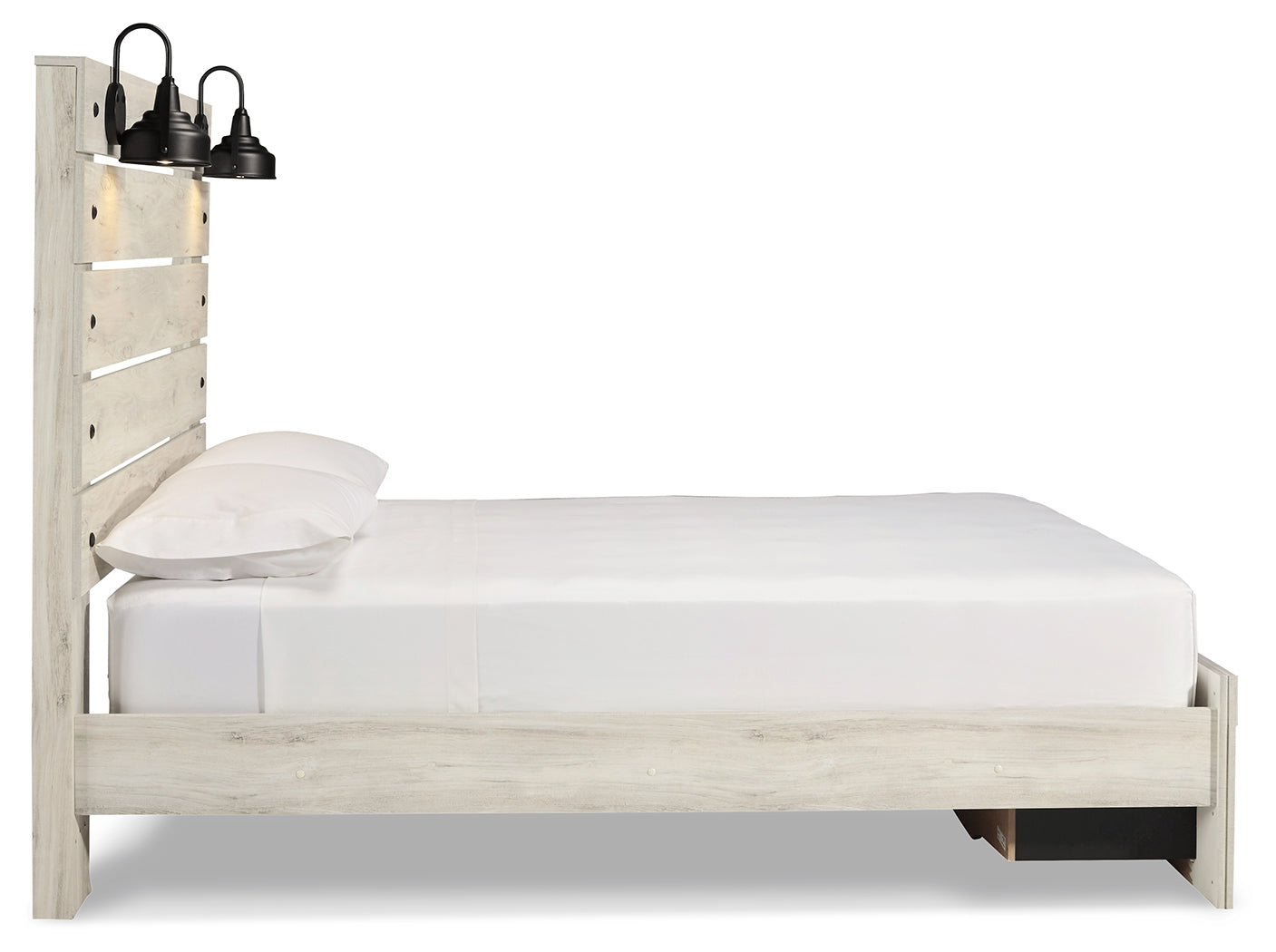 Cambeck Whitewash Queen Panel Storage Bedroom Set