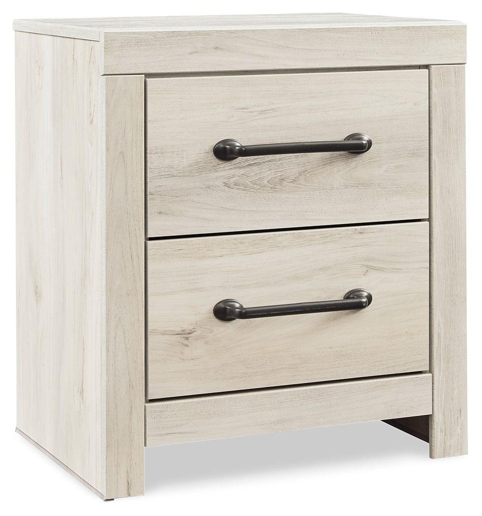 Cambeck Whitewash Queen Storage Bedroom Set with Chest and Nightstand
