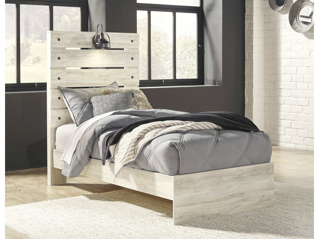 Cambeck Whitewash Twin Panel Bed