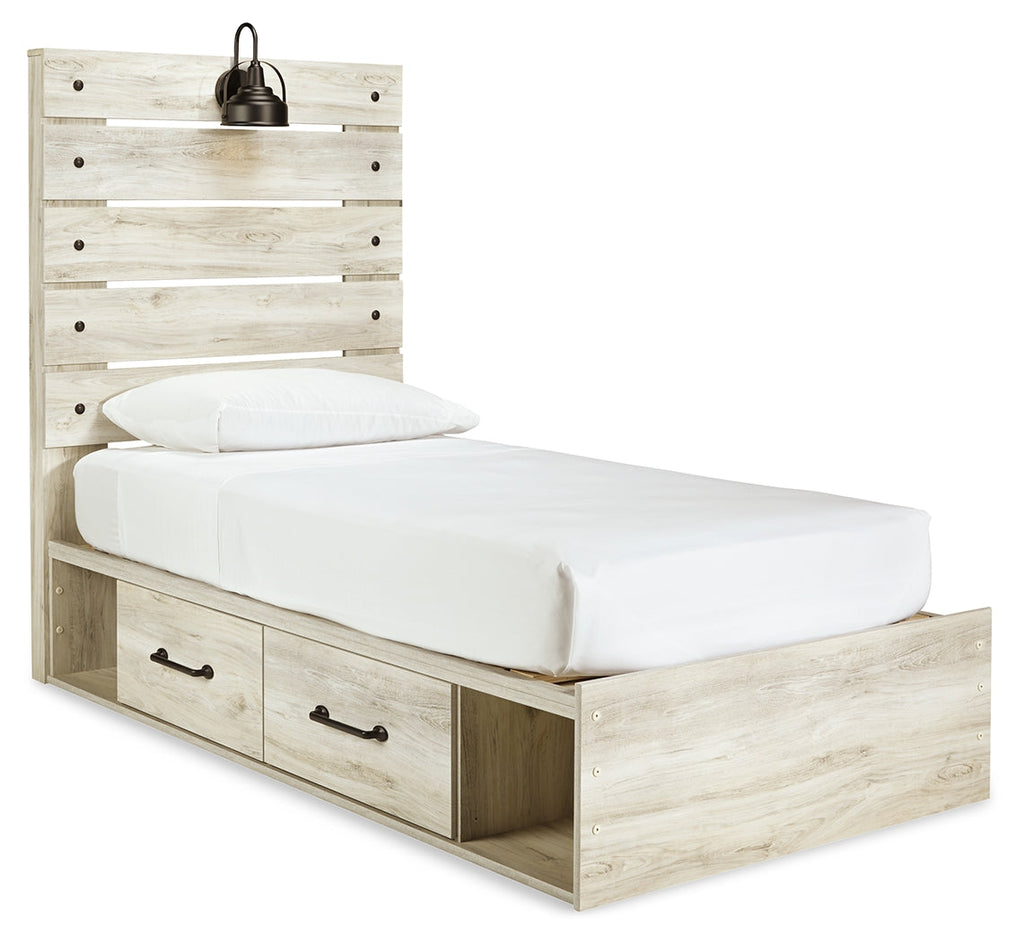 Cambeck Whitewash Twin Panel Bedroom Set