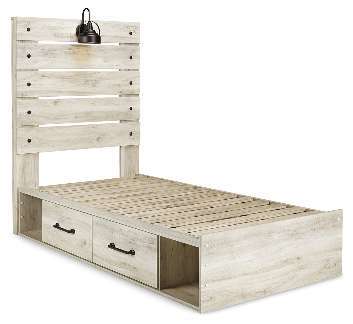 Cambeck Whitewash Twin Panel Bedroom Set