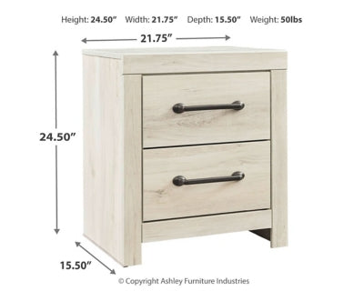 Cambeck Whitewash Twin Panel Bedroom Set