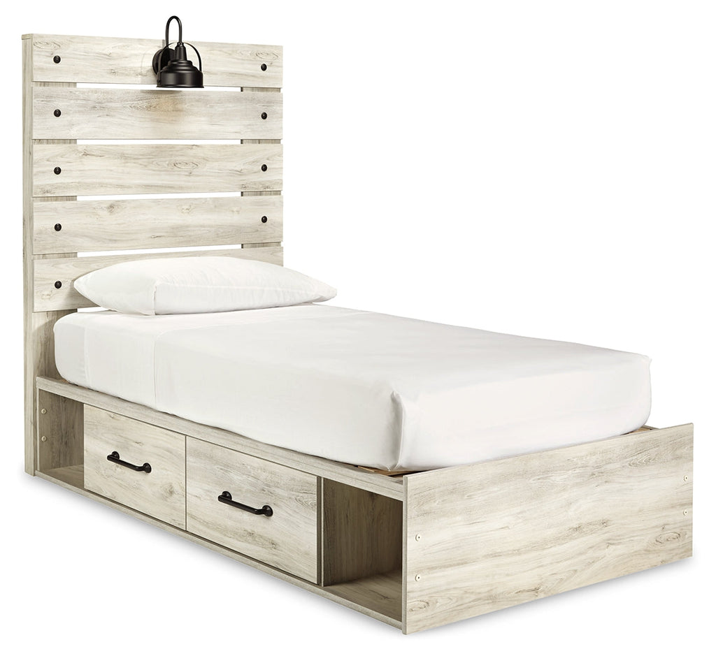 Cambeck Whitewash Twin Panel Bedroom Set