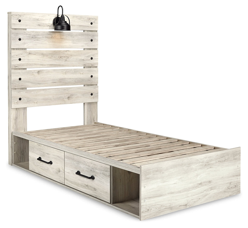 Cambeck Whitewash Twin Panel Bedroom Set