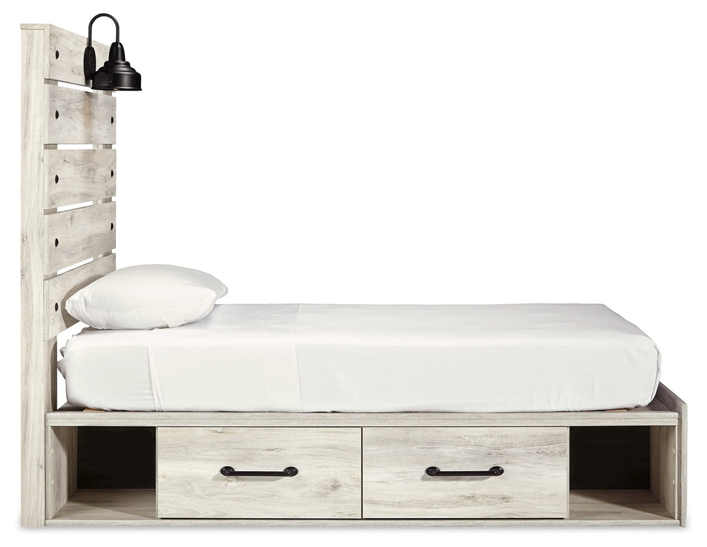 Cambeck Whitewash Twin Panel Bedroom Set