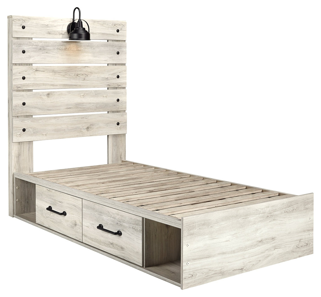 Cambeck Whitewash Twin Panel Bedroom Set