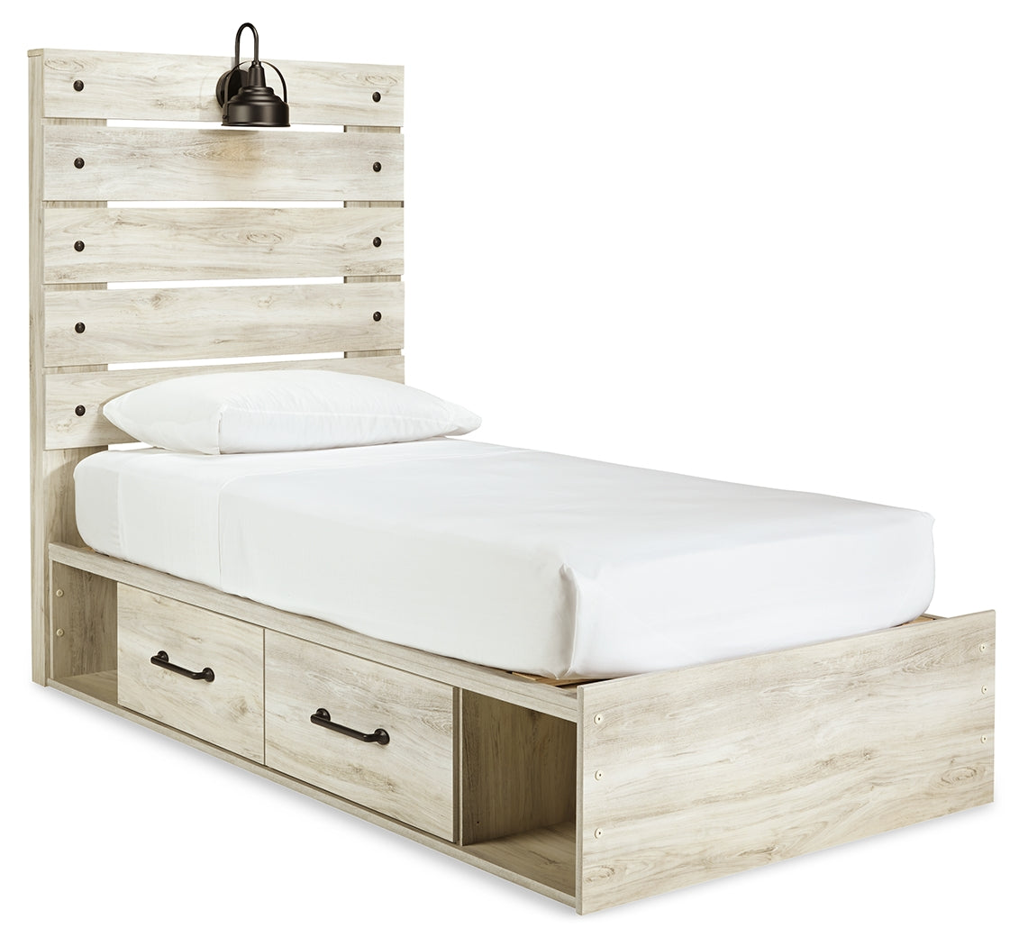 Cambeck Whitewash Twin Storage Bedroom Set