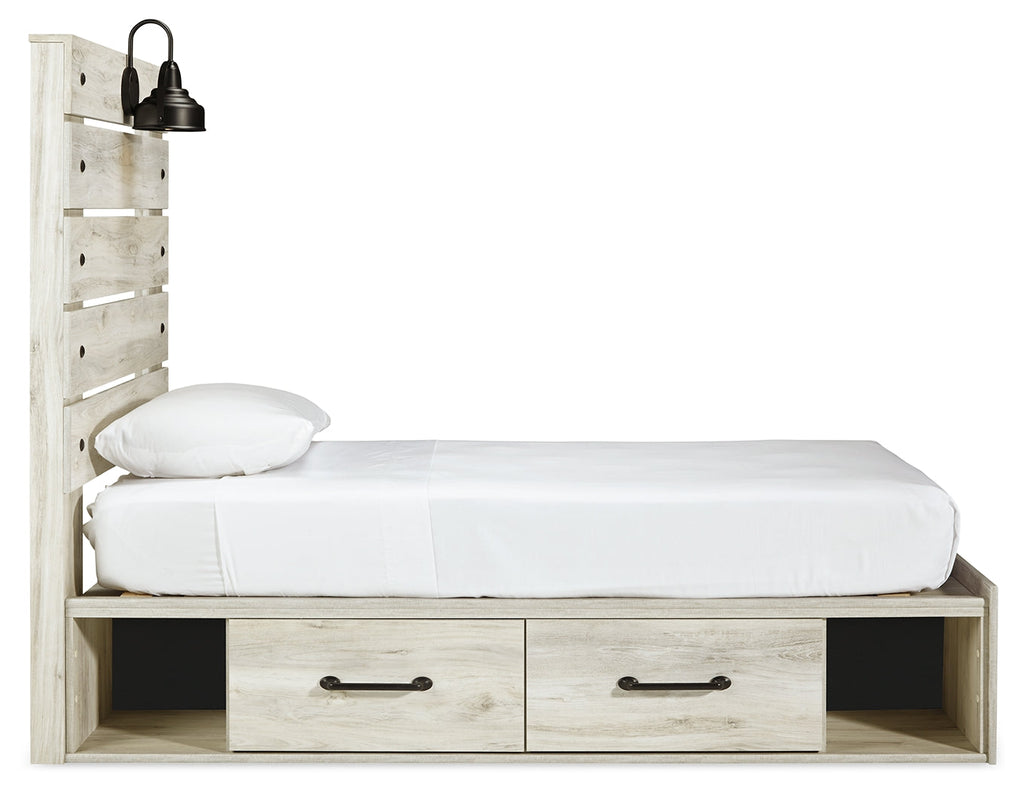 Cambeck Whitewash Twin Storage Bedroom Set