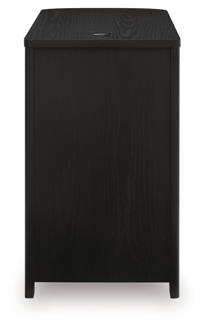 Camdill Black Chair Side End Table