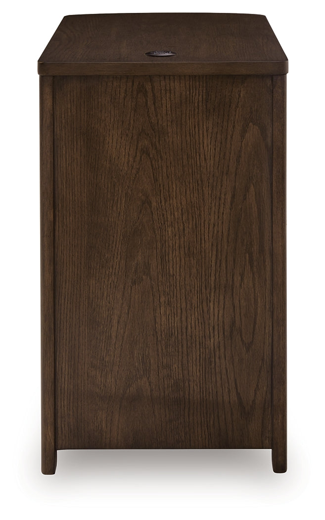 Camdill Dark Brown Chair Side End Table