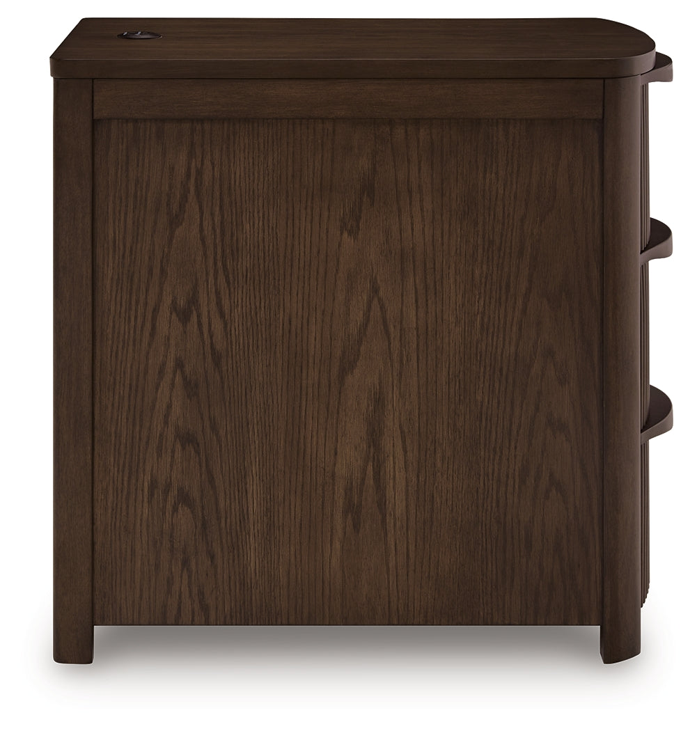 Camdill Dark Brown Chair Side End Table