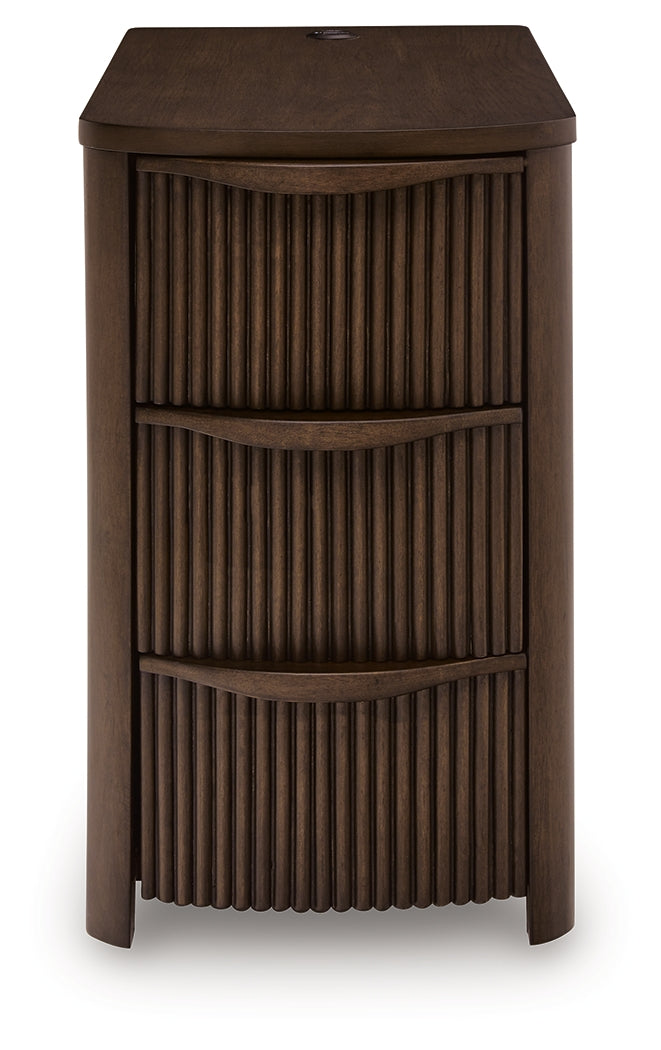 Camdill Dark Brown Chair Side End Table
