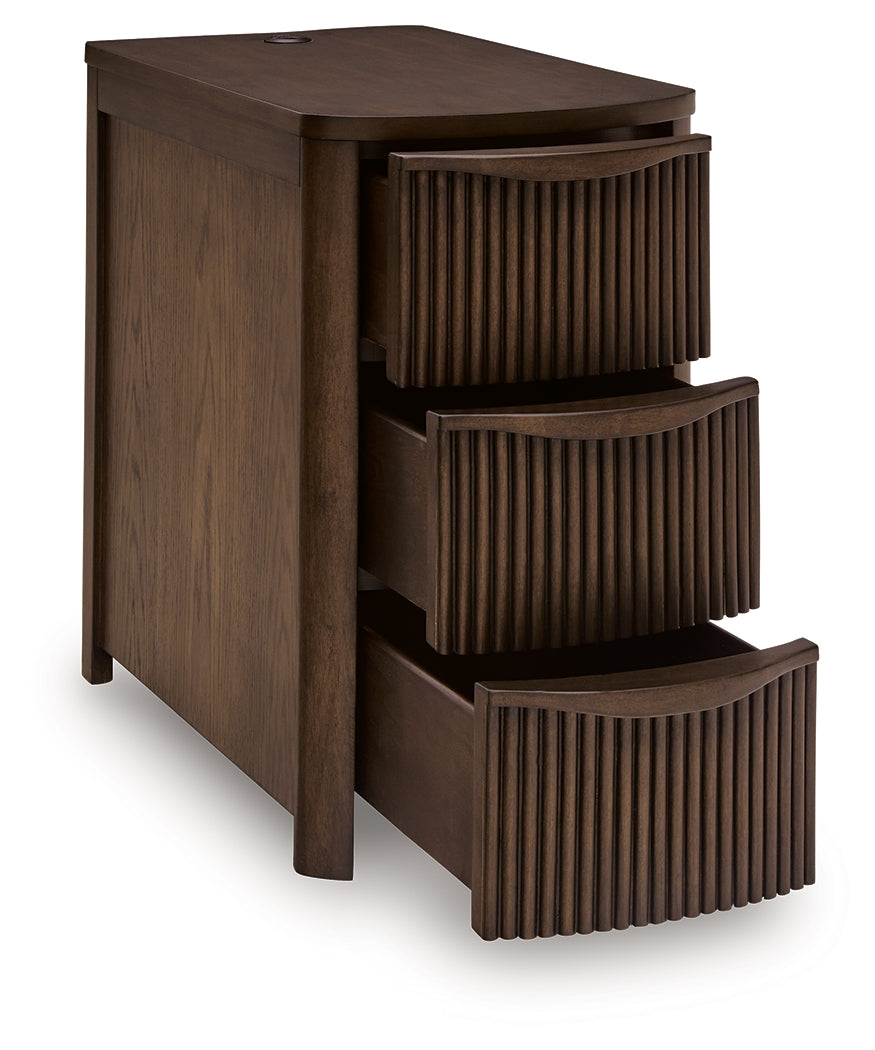 Camdill Dark Brown Chair Side End Table