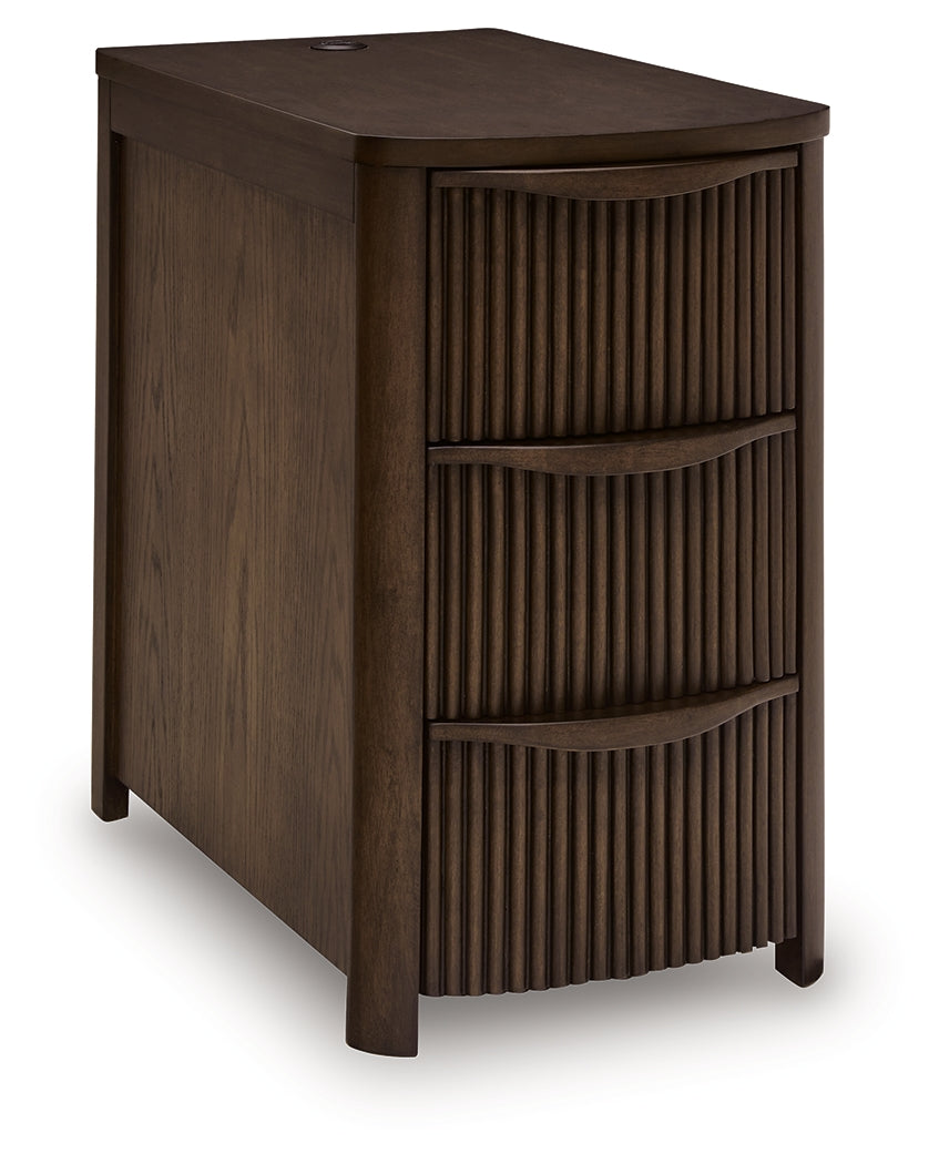 Camdill Dark Brown Chair Side End Table
