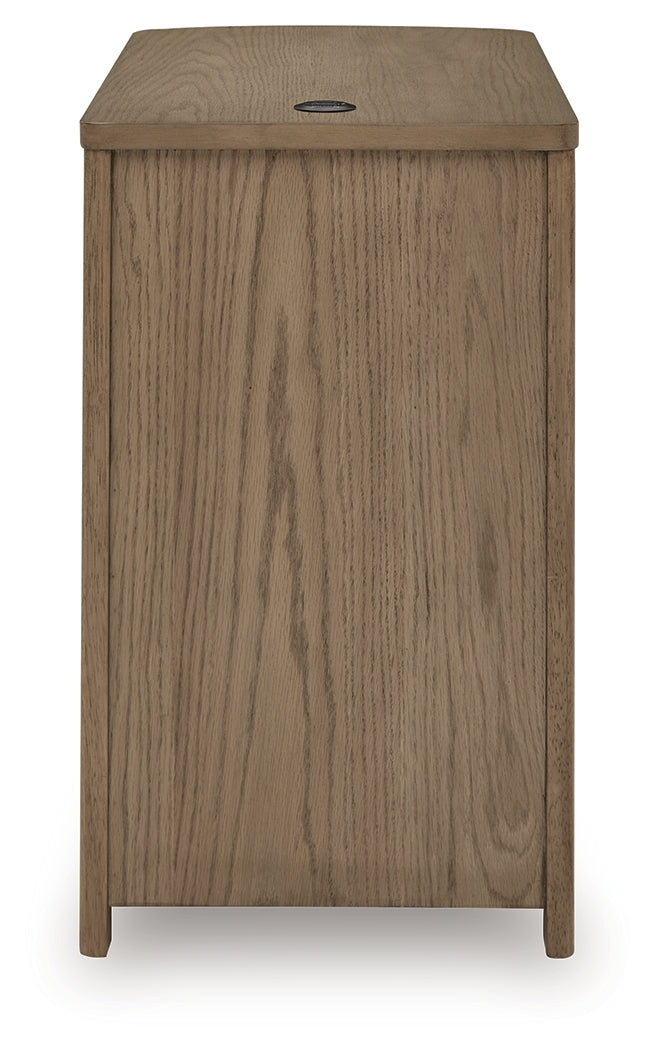 Camdill Light Brown Chair Side End Table