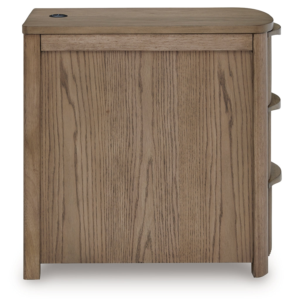 Camdill Light Brown Chair Side End Table