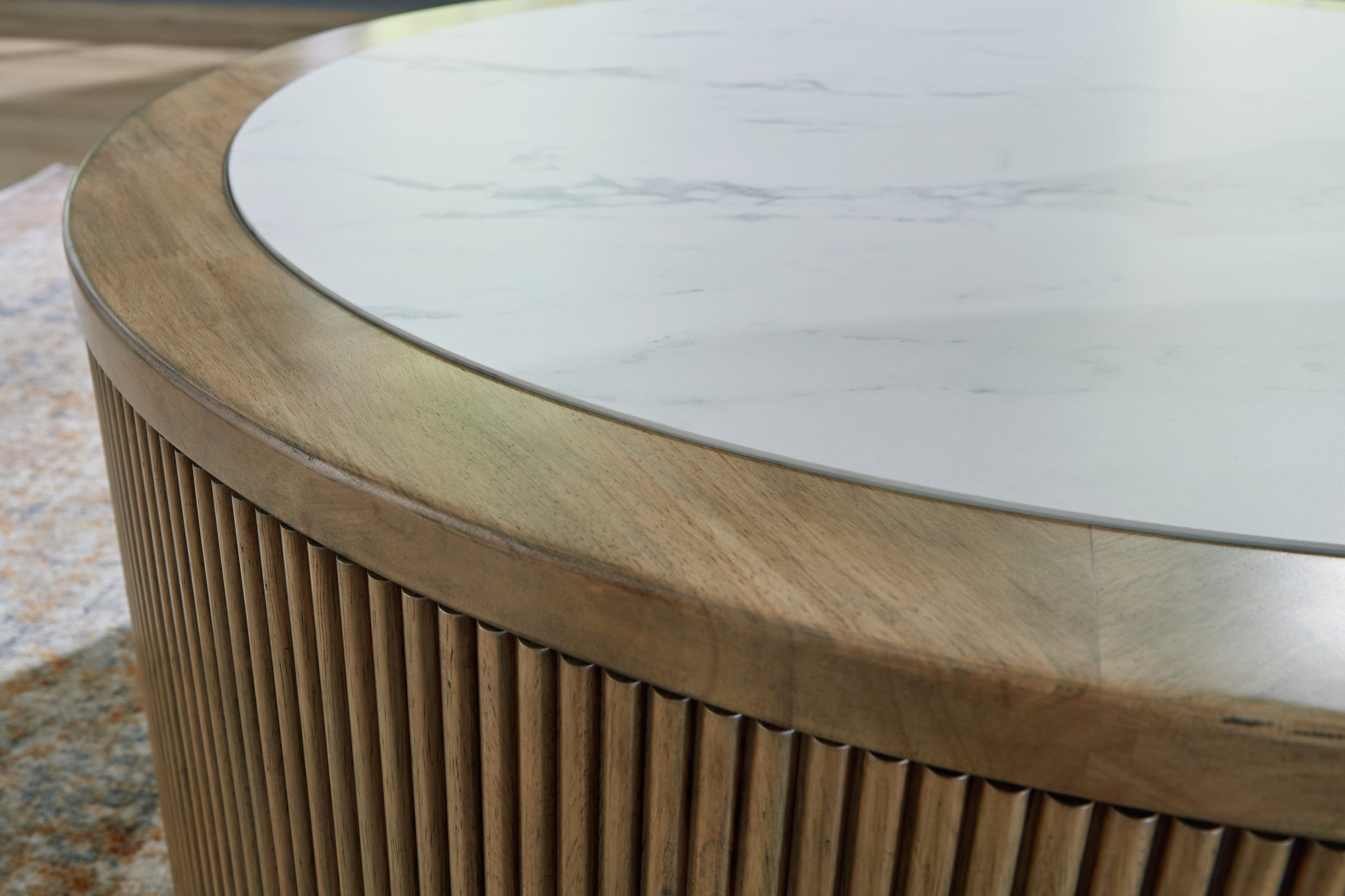 Camdill Light Brown/White Coffee Table