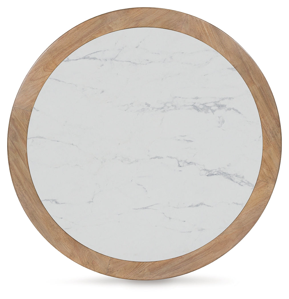 Camdill Light Brown/White Coffee Table