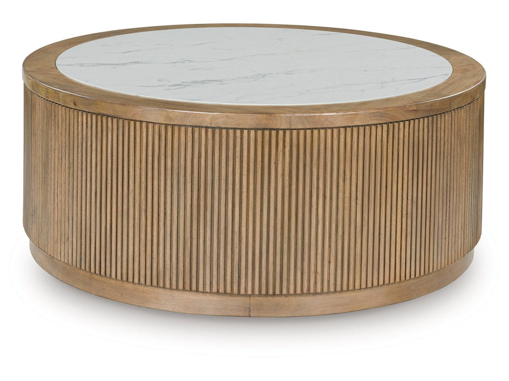 Camdill Light Brown/White Coffee Table