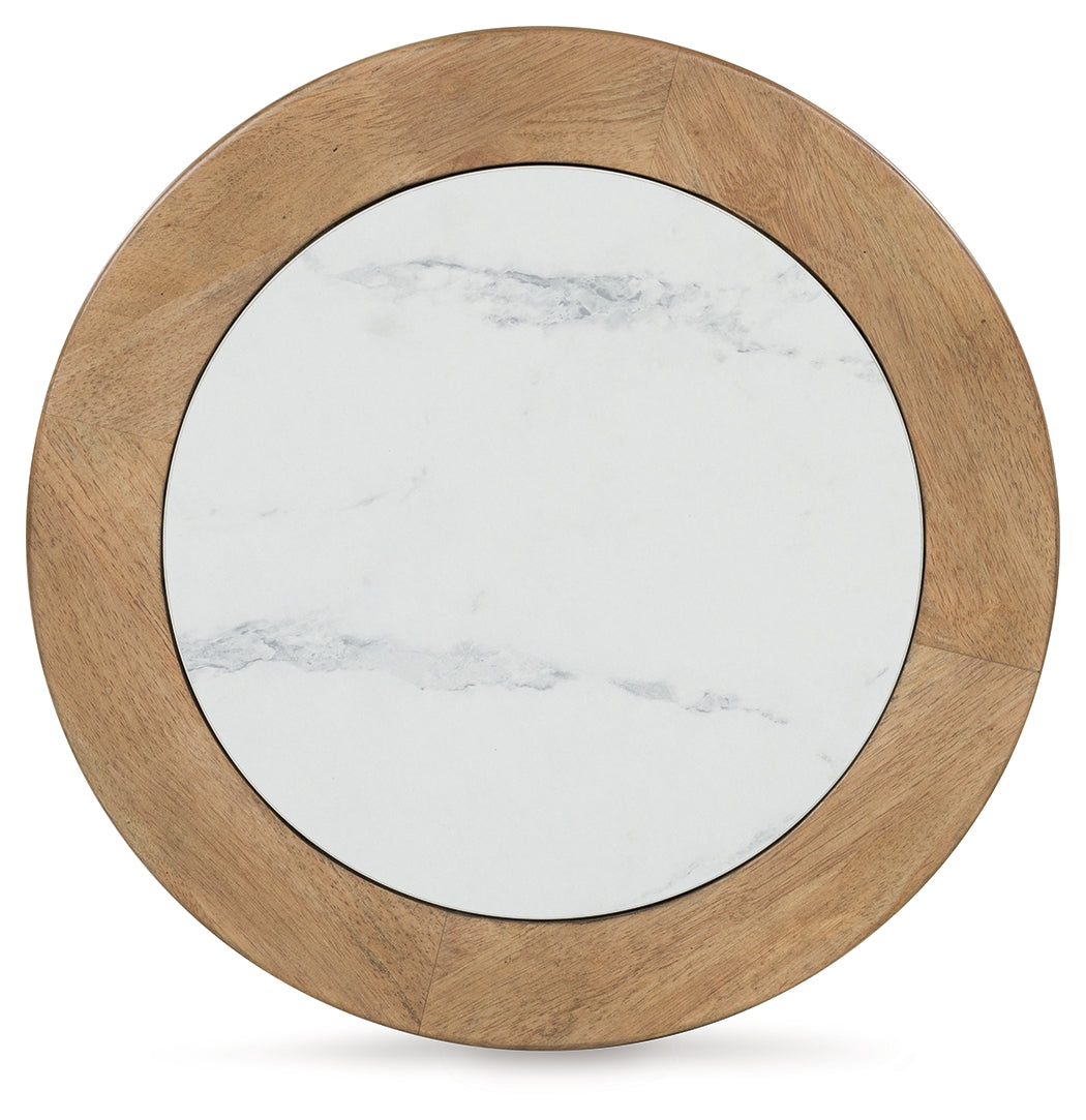 Camdill Light Brown/White End Table