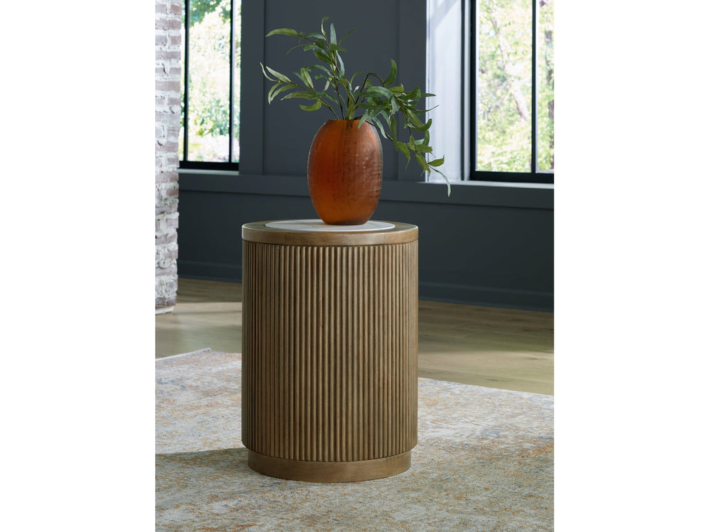 Camdill Light Brown/White End Table