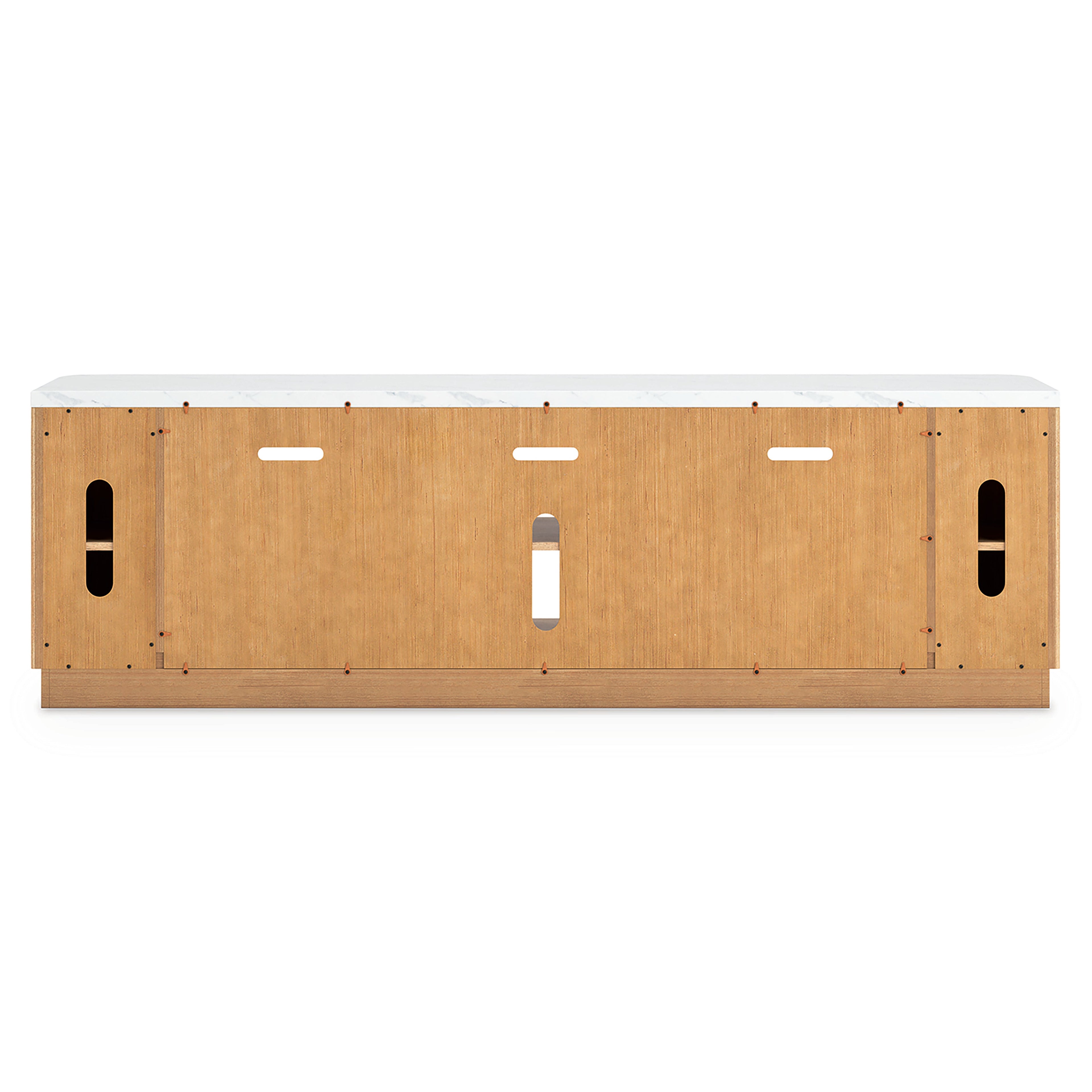 Camdill Light Brown XL TV Stand w/Fireplace Option