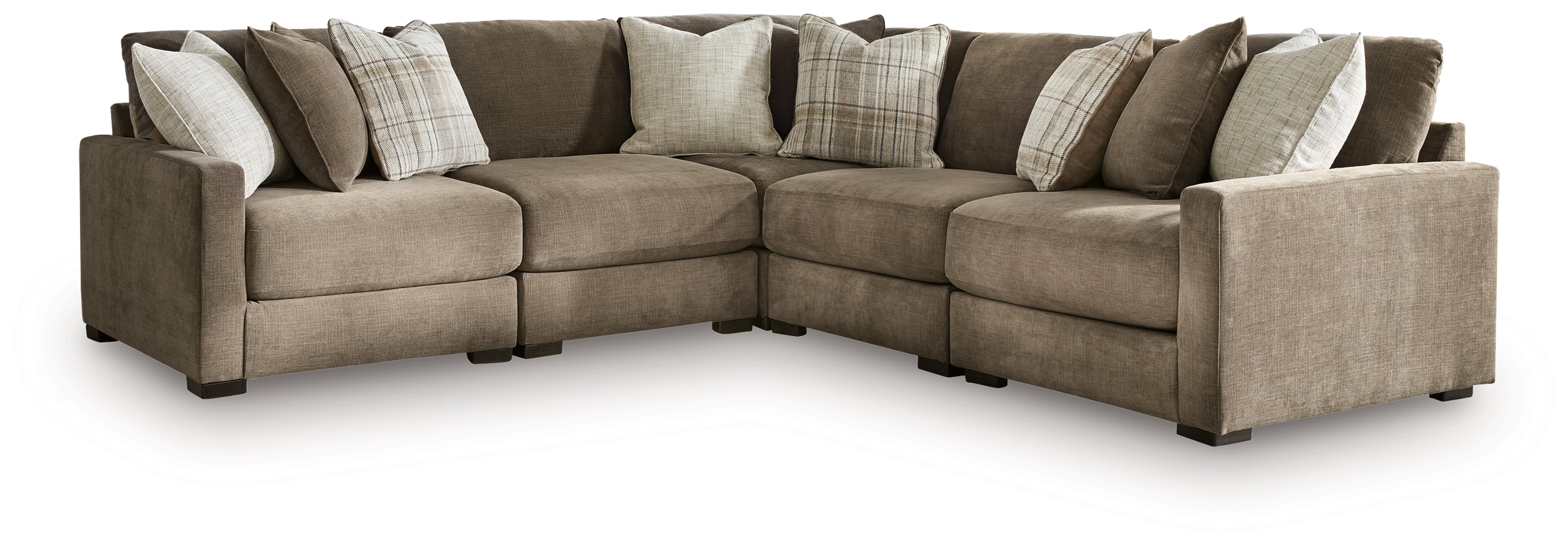 Camellia-Court Coffee 5-Piece Sectional