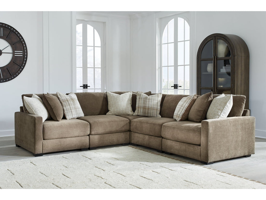 Camellia-Court Coffee 5-Piece Sectional