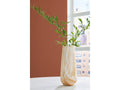 Cammen Tan/White Vase (14.25" H)