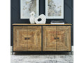 Camney Brown/Black Accent Cabinet