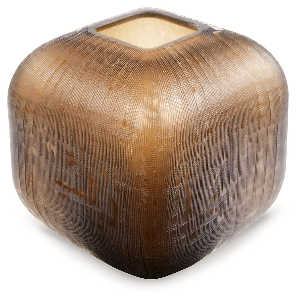 Capard Brown Vase (7.75" H)