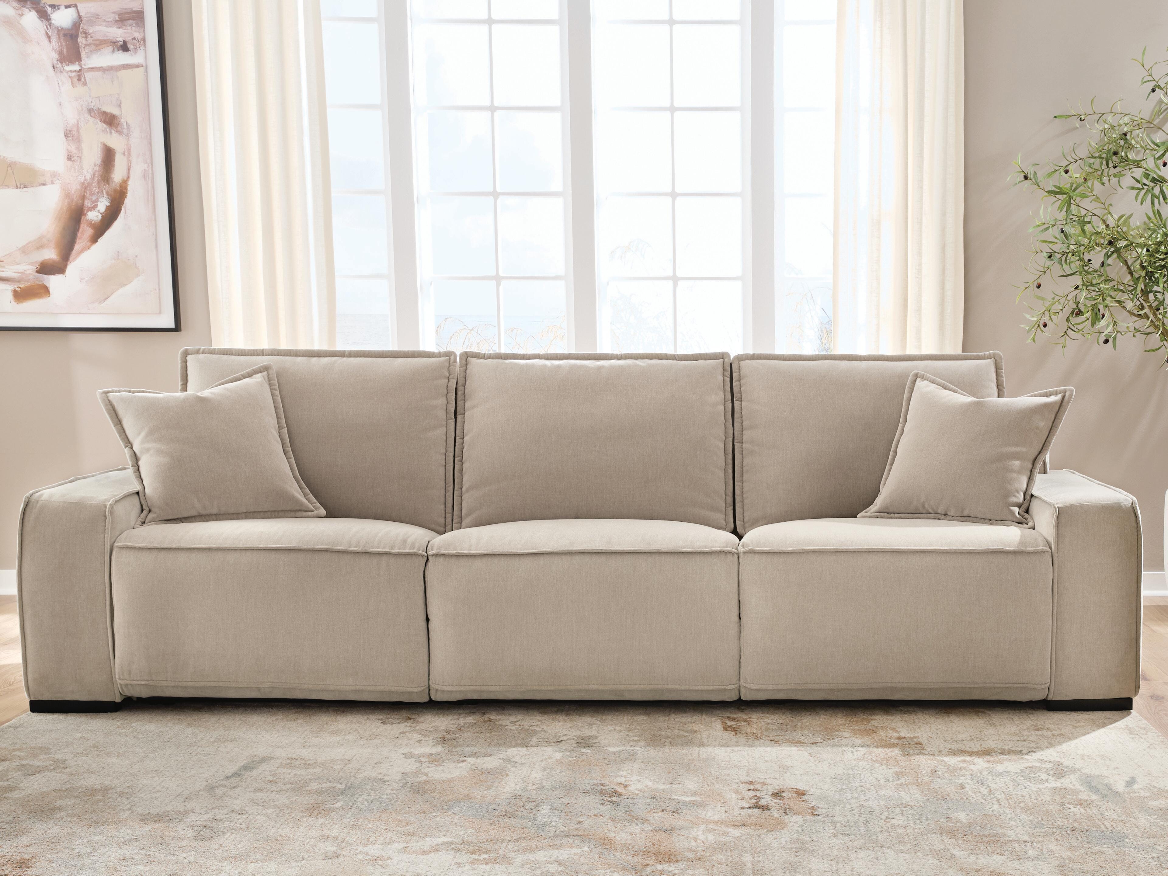 Carceri Cashmere 3-Piece Power Sectional Reclining Sofa