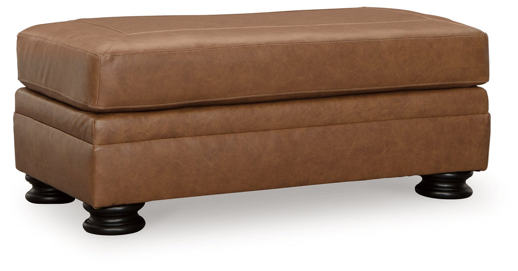 Carianna Caramel Sofa, Loveseat, Chair and Ottoman
