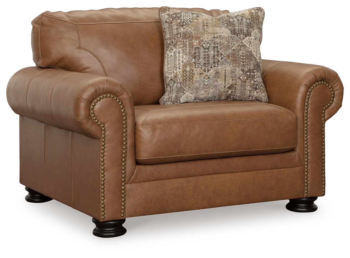 Carianna Caramel Sofa, Loveseat, Chair and Ottoman
