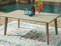 Carisbo Beige Outdoor Dining Table