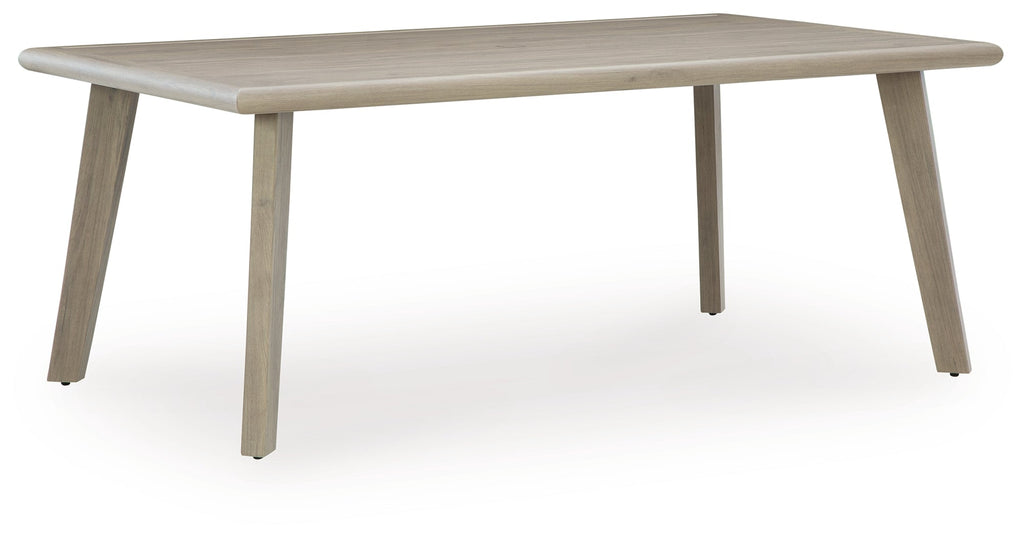 Carisbo Beige Outdoor Dining Table